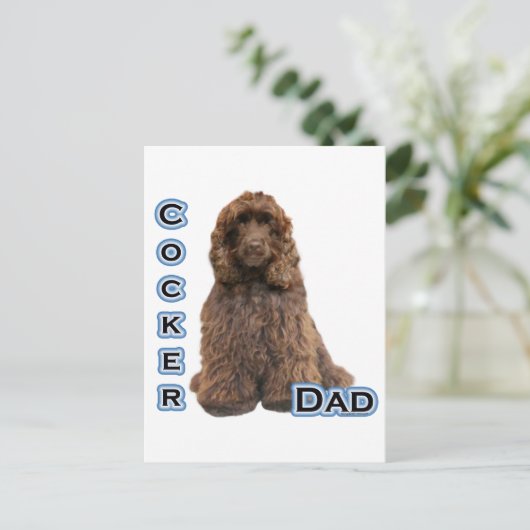 Bruine Cocker Spaniel Pa 4 Briefkaart (Staand voorkant)