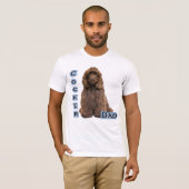 Bruine Cocker Spaniel Pa 4 T-shirt (Voorkant volledig)