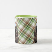 Bruine Cocker Spaniel Vakantie Kerstman Hond Mok (Midden)