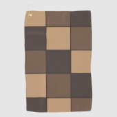 Bruine controleurs golfhanddoek (Voorkant)