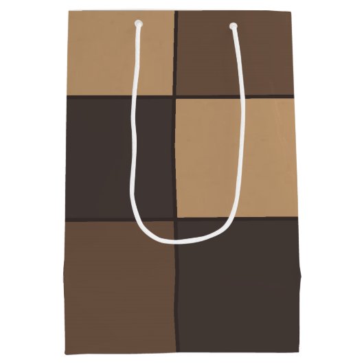 Bruine controleurs medium cadeauzakje (Achterkant)