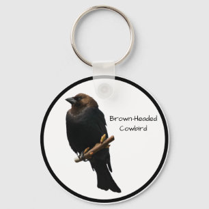 Bruine cowbird sleutelhanger