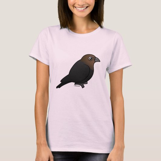 Bruine cowbird t-shirt (Voorkant)