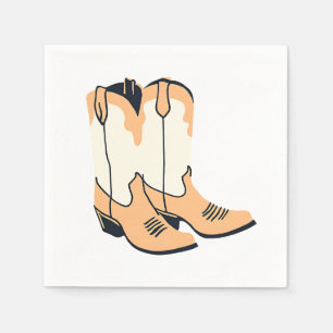 Bruine Cowboylaarzen Servet
