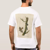 Bruine Creeper, Pygmy Nuthatch uit Audubon's vogel T-shirt (Achterkant)