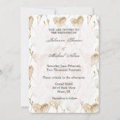 Bruine Crème Boho Hearts Wedding Kaart (Voorkant)