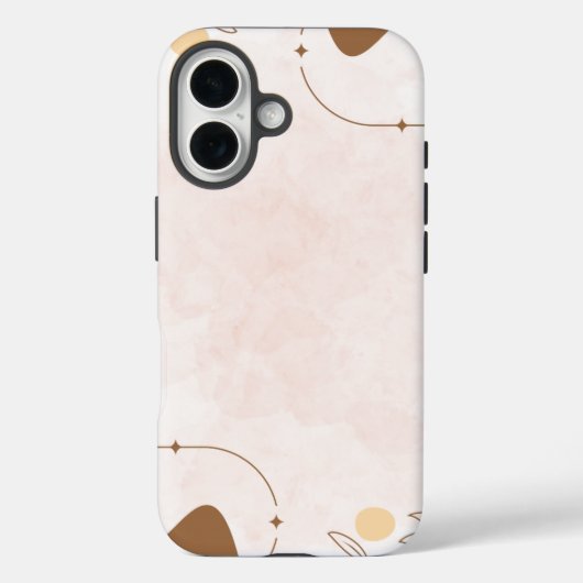 Bruine Crème Esthetische Bloem Linktree | Case-Mate iPhone Case (Achterkant)