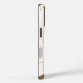 Bruine Crème Esthetische Bloem Linktree | Case-Mate iPhone Case (Achterkant / Rechts)