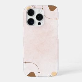 Bruine Crème Esthetische Bloem Linktree | iPhone 16 Pro Hoesje