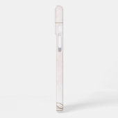 Bruine Crème Esthetische Bloem Linktree | iPhone Hoesje (Linkerkant)