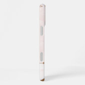 Bruine Crème Esthetische Bloem Linktree | iPhone Hoesje (Rechterkant)