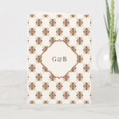 Bruine Crème Ikat All in One Sikh Huwelijk (Achterkant)
