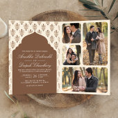 Bruine crème Ikat Alles in een Indiase bruiloft