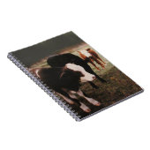 Bruine crème Koeien Notitieboek (Rechterzijde)