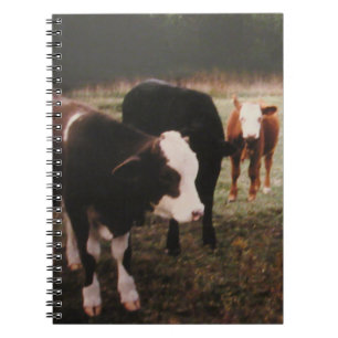 Bruine crème Koeien Notitieboek