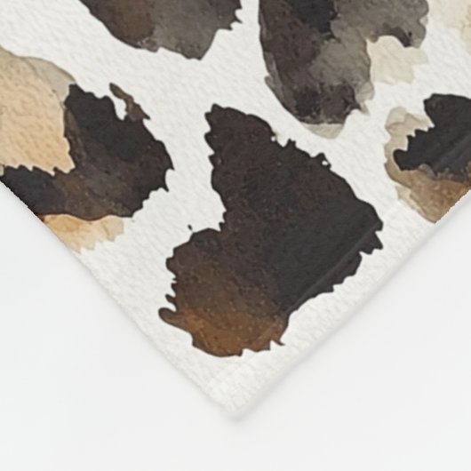Bruine Crème Leopard Dierenprint Fleece Deken