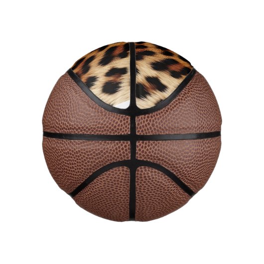 Bruine crème luipaard dier basketbal (Rechts)