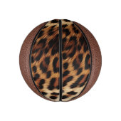 Bruine crème luipaard dier basketbal (Verticaal)