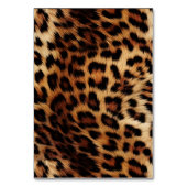 Bruine crème luipaard dier kaart (Achterkant)
