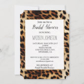 Bruine crème luipaard dier kaart (Voorkant)