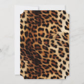Bruine crème luipaard dier kaart (Achterkant)