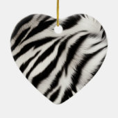 Bruine crème luipaard dier keramisch ornament (Achterkant)