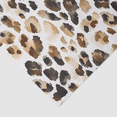 Bruine crème luipaard dier tissuepapier (Detail)