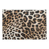 Bruine crème luipaard print kussensloop (Achterkant-Rechts)