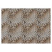 Bruine crème luipaard print tafelkleed (Voorkant (Horizontaal))