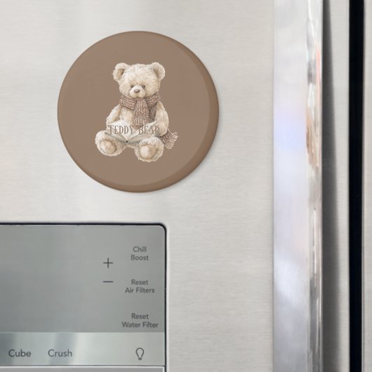 Bruine Crème Teddybeer Boek Magneet (Insitu (Koelkast))