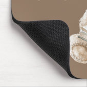 Bruine Crème Teddybeer Boek Muismat (Hoek)