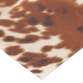 Bruine Crème Wit Koeienhuid Tafelkleed (Gekanteld)