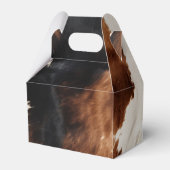 Bruine crème zwart zuidwesten Koeienhuid Bedankdoosjes (Achterkant)