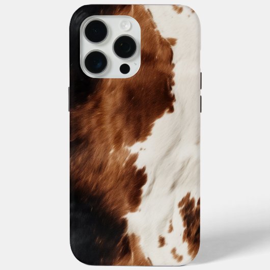 Bruine crème zwart zuidwesten Koeienhuid Case-Mate iPhone Case (Achterkant)