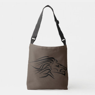 Bruine Crossbody tas met leeuw of kies je kleur