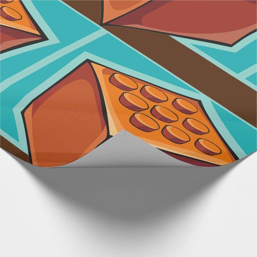 Bruine Cube Cadeaupapier