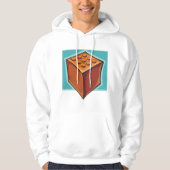 Bruine Cube Hoodie (Voorkant)