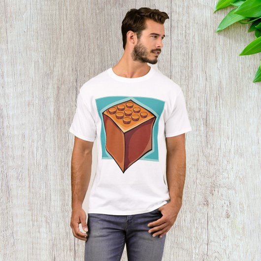 Bruine Cube T-shirt