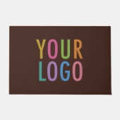 Bruine Custom Deurmat met Logo Business Deurmat (Voorkant)