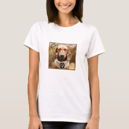 Bruine Dachshond met gesloten ogen T-shirt