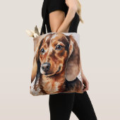 Bruine Dachshund  Tote Bag (Dichtbij)