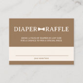 Bruine Dasje Luier Raffle Informatiekaartje (Voorkant)