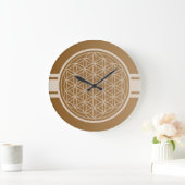 Bruine de gradiënten van de KLEUR SLECHTS - Bloem  Grote Klok (Huis)