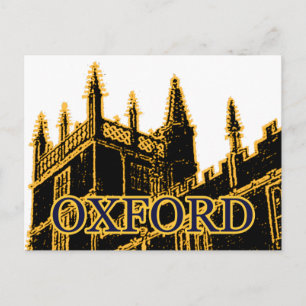 Bruine de Spiralen van de Bouw van Oxford Engeland Briefkaart