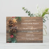 Bruine decoratieve kerstfeest kaart (Staand voorkant)