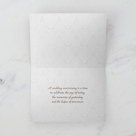 bruine demask en bouquet kaart (Binnen)