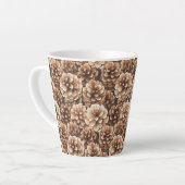 Bruine dennenappels   latte mok (Linkerhoek)
