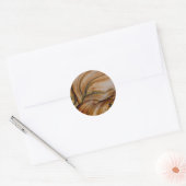 Bruine Deschutes-jaspis Ronde Sticker (Envelop)