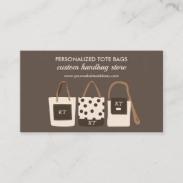 Bruine Designers Mode Accessoires Tassen Visitekaartje