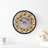 Bruine Deviled Eggs Dish Keuken Decor Grote Klok (Huis)